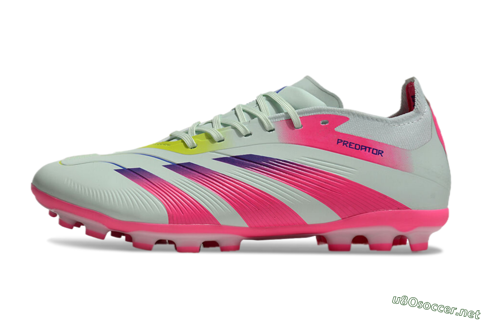 Unisex Adidas Predator Elite 24 MG Football Boots - Jade/Purple/Pink 0