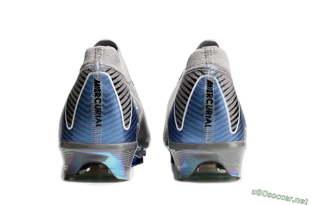Unisex Nike Air Zoom Mercurial Vapor 16 Elite FG Football Boots - Grey/Black/Blue 5