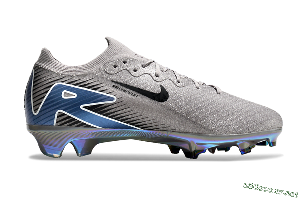 Unisex Nike Air Zoom Mercurial Vapor 16 Elite FG Football Boots - Grey/Black/Blue 7