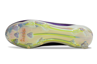 Unisex Messi x Adidas F50 Elite FG Football Boots - White/Black/Purple