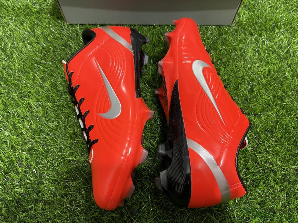 Men's Ronaldo x Nike R9 Mercurial Vapor 3 FG Football Boots - Red/Silver/Black 2