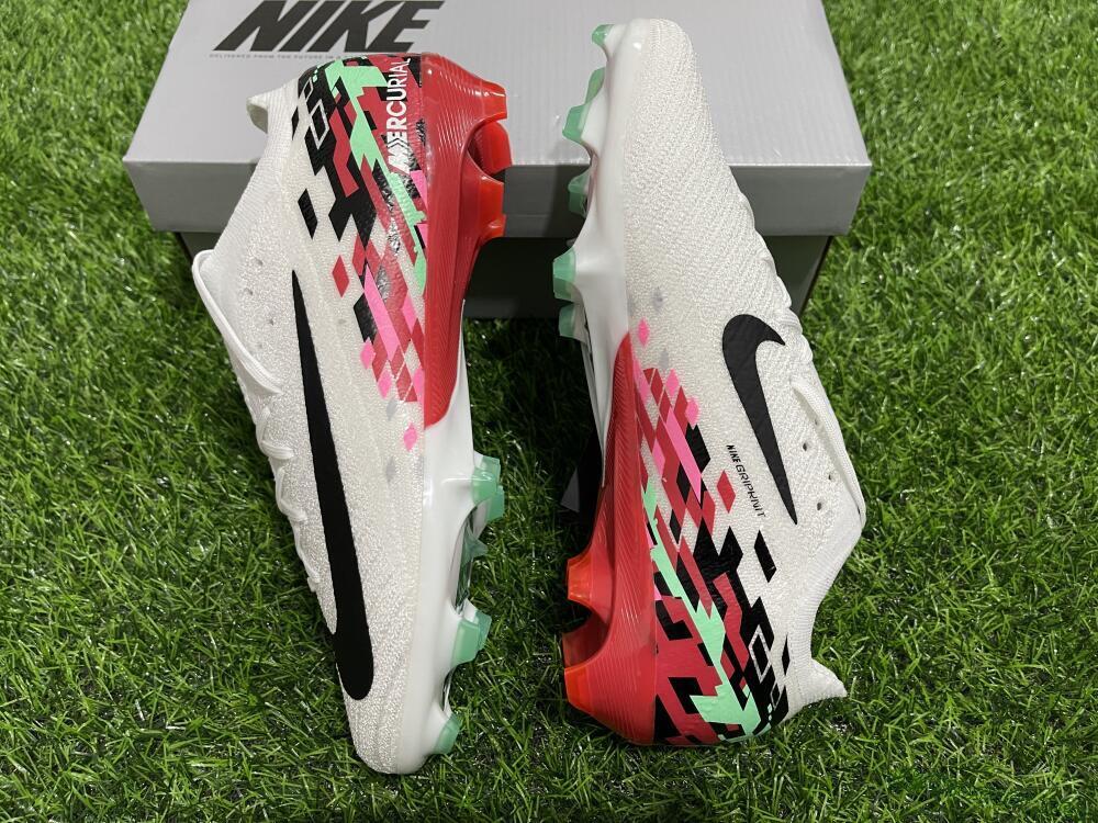 Unisex Nike Air Zoom Mercurial Vapor 16 Elite FG Football Boots - White/Black/Pink/Green