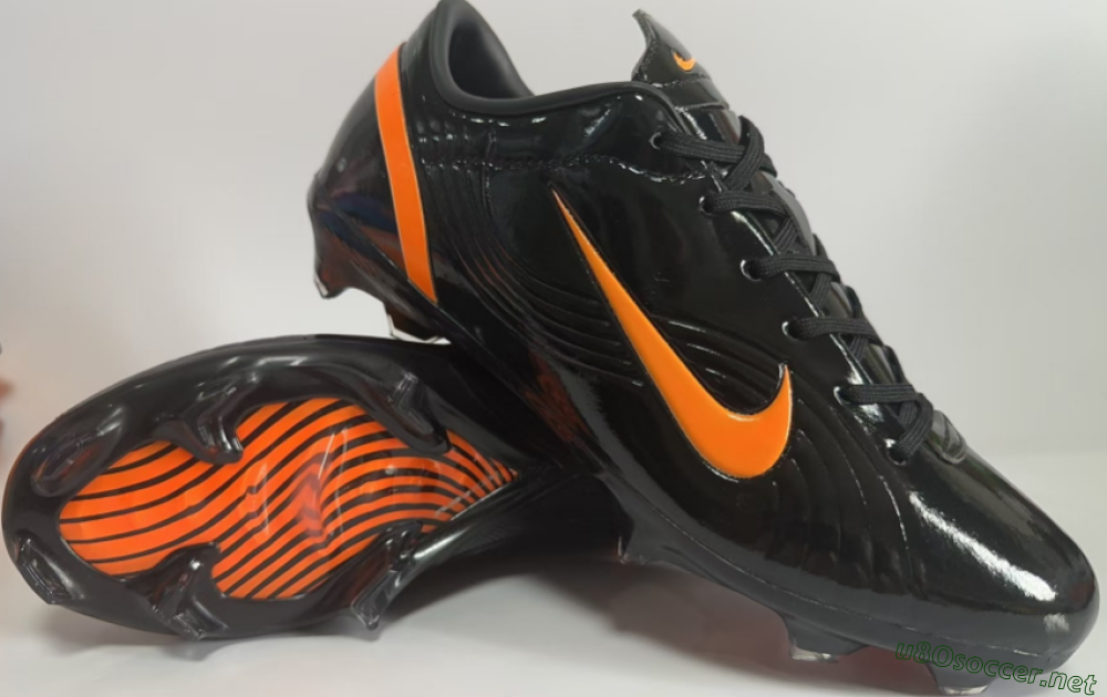 Men's Ronaldo X Nike R9 Mercurial Vapor 3 FG Football Boots - Black/Orange 0
