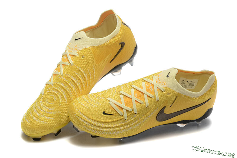 Men's Nike Phantom Luna Elite FG Football Boots - Yellow/White/Black 6