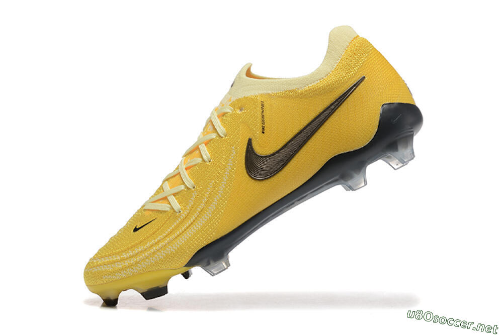 Men's Nike Phantom Luna Elite FG Football Boots - Yellow/White/Black 8