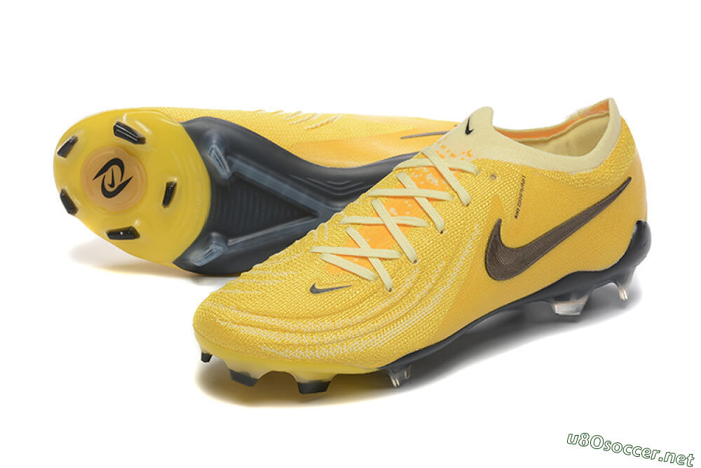 Men's Nike Phantom Luna Elite FG Football Boots - Yellow/White/Black 3