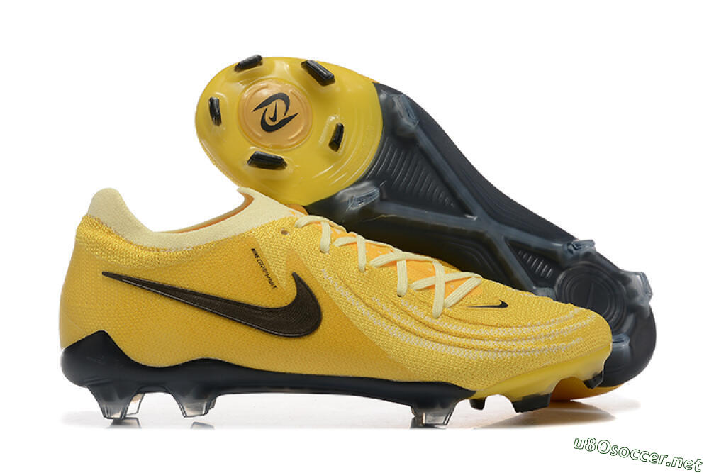Men's Nike Phantom Luna Elite FG Football Boots - Yellow/White/Black 2