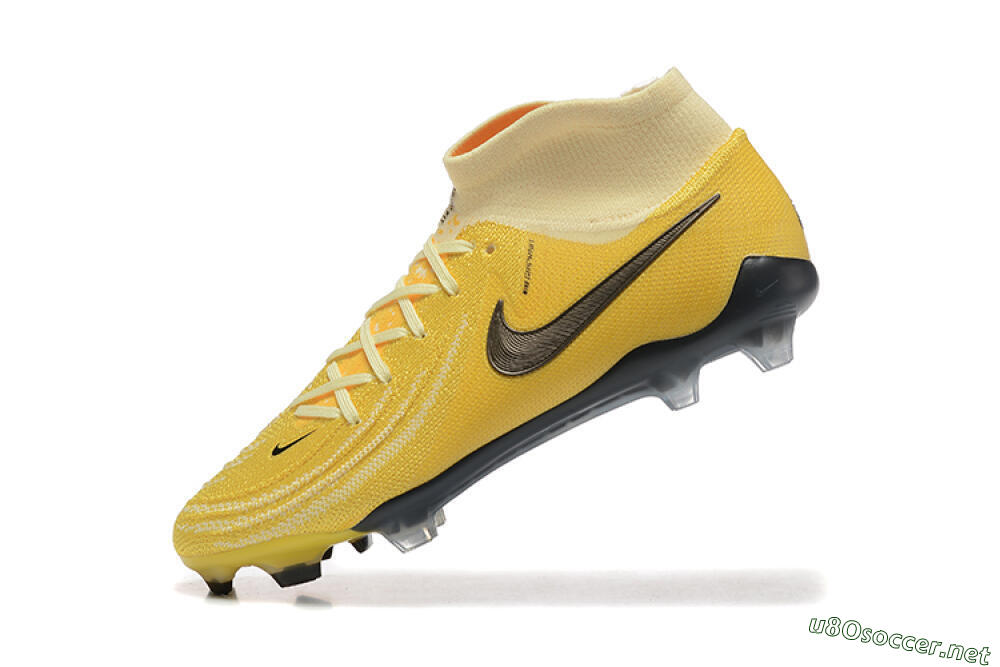 Men's Nike Phantom Luna Elite FG Football Boots - Yellow/White/Black 8
