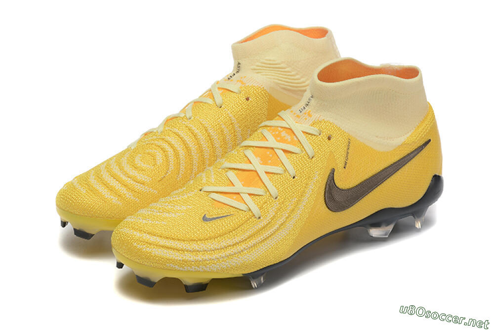 Men's Nike Phantom Luna Elite FG Football Boots - Yellow/White/Black 6