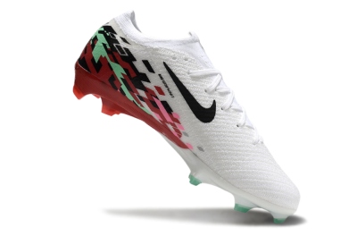 Unisex Nike Air Zoom Mercurial Vapor 16 Elite FG Football Boots - White/Black/Pink/Green