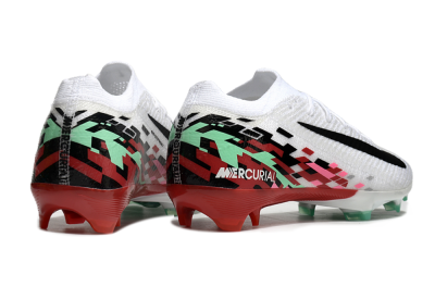 Unisex Nike Air Zoom Mercurial Vapor 16 Elite FG Football Boots - White/Black/Pink/Green