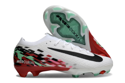Unisex Nike Air Zoom Mercurial Vapor 16 Elite FG Football Boots - White/Black/Pink/Green