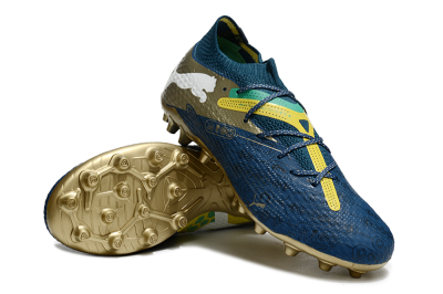 Men's Puma Future Ultimate MG Football Boots - Blue/White/Gold