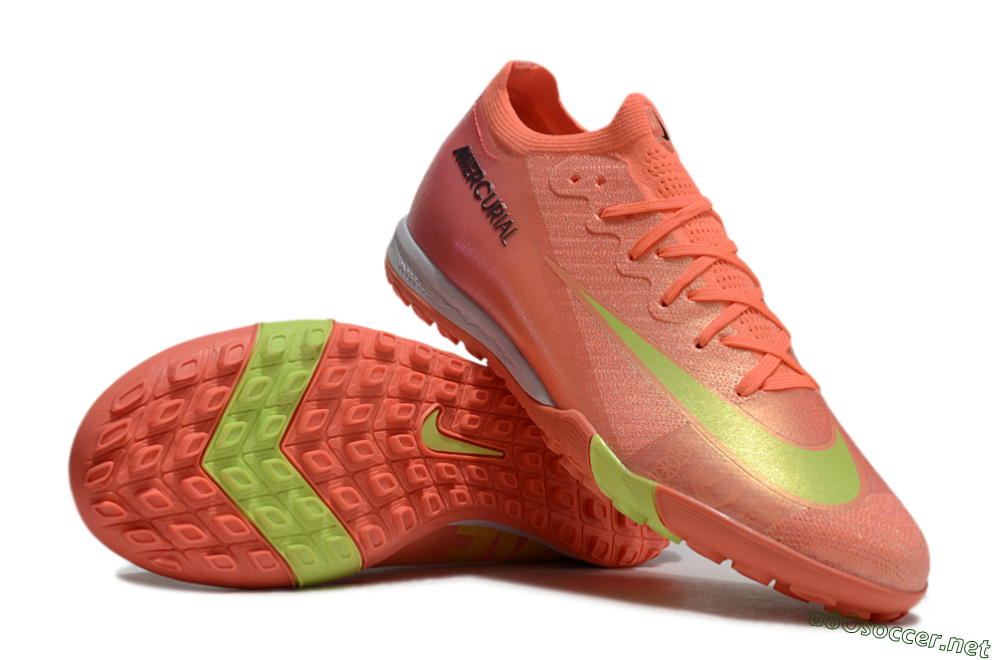 Unisex Nike Air Zoom Mercurial Vapor 15 Elite TF Football Shoes - Red/Yellow/White 3