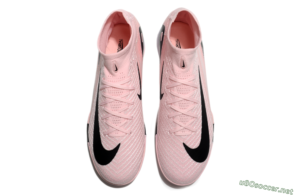 Unisex Nike Air Zoom Mercurial Superfly 10 Elite TF Football Shoes - Pink/White/Black 4