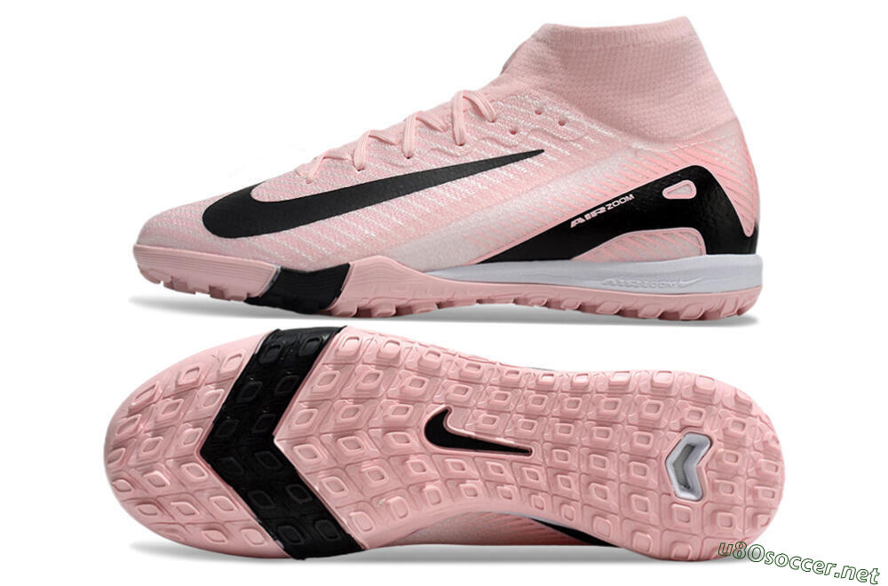 Unisex Nike Air Zoom Mercurial Superfly 10 Elite TF Football Shoes - Pink/White/Black 1