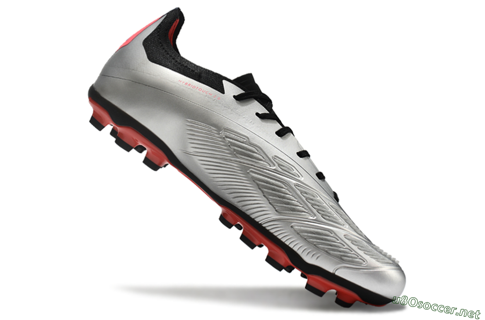 Men's Adidas Predator Elite 24 MG Football Boots - Silver/Blue/Red 4