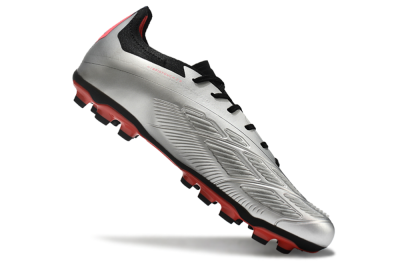 Men's Adidas Predator Elite 24 MG Football Boots - Silver/Blue/Red