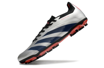 Men's Adidas Predator Elite 24 MG Football Boots - Silver/Blue/Red