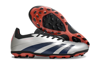 Men's Adidas Predator Elite 24 MG Football Boots - Silver/Blue/Red