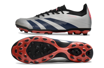 Men's Adidas Predator Elite 24 MG Football Boots - Silver/Blue/Red