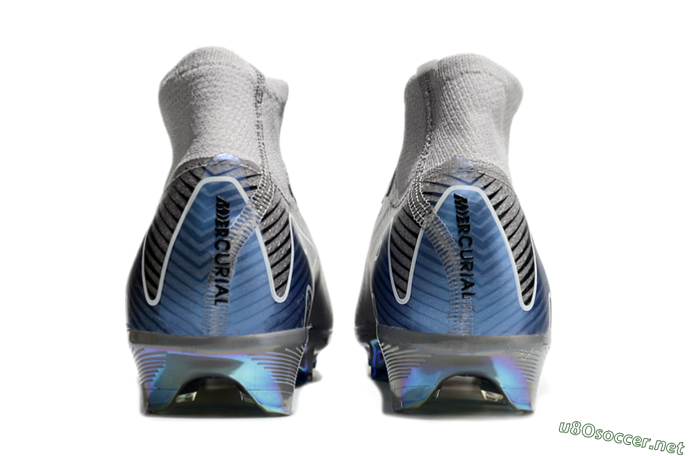 Unisex Nike Mercurial Superfly 10 Elite FG Football Boots - Grey/Black/Blue/Gold 6