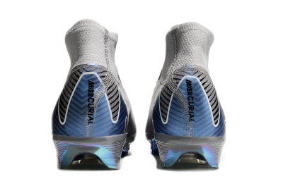 Unisex Nike Mercurial Superfly 10 Elite FG Football Boots - Grey/Black/Blue/Gold