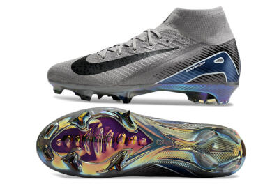 Unisex Nike Mercurial Superfly 10 Elite FG Football Boots - Grey/Black/Blue/Gold