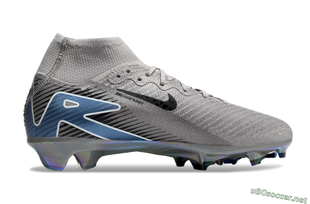 Unisex Nike Mercurial Superfly 10 Elite FG Football Boots - Grey/Black/Blue/Gold 4