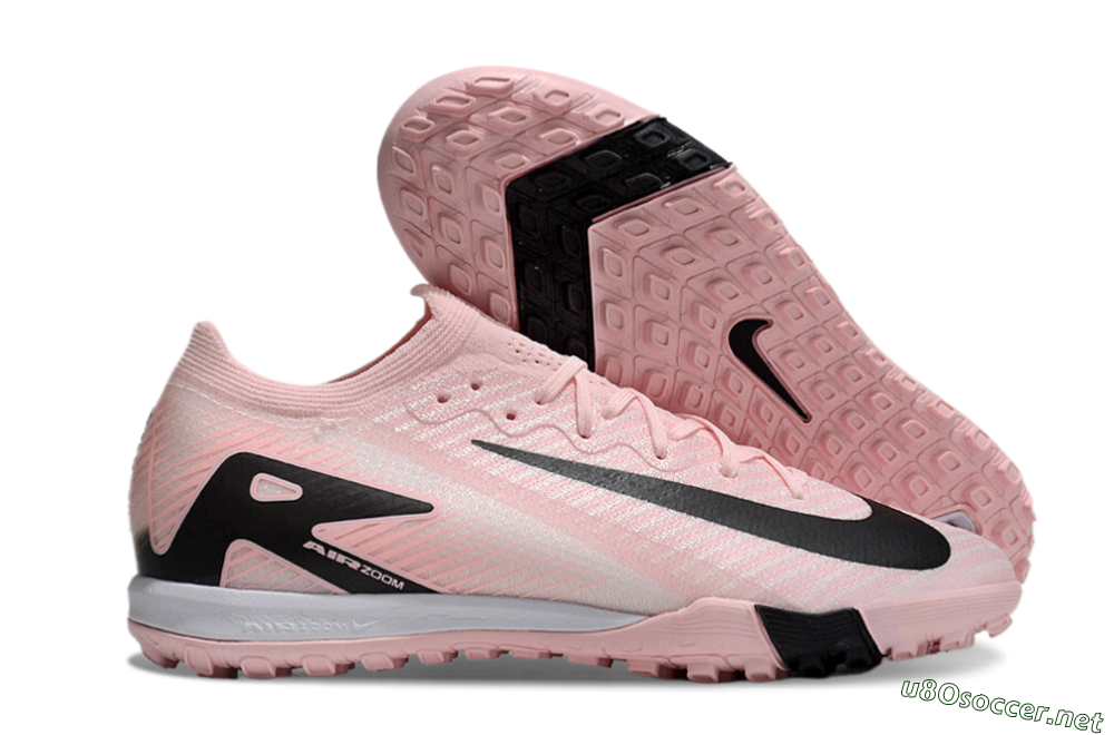 Unisex Nike Air Zoom Mercurial Vapor 16 Elite TF Football Shoes - Pink/Black/White 2
