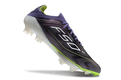 Unisex Adidas F50+ Lightstrike Elite FG Football Boots - Purple/Yellow/Silver