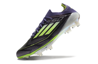 Unisex Adidas F50+ Lightstrike Elite FG Football Boots - Purple/Yellow/Silver