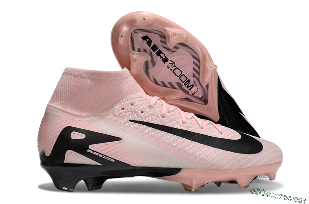 Unisex Nike Air Zoom Mercurial Superfly 10 Elite FG Football Boots - Pink/White/Black 2