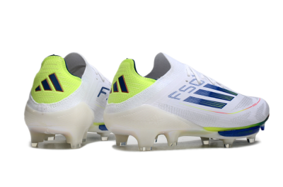 Men's Adidas F50+ Lightstrike Pro FG Football Boots - White/Blue/Yellow