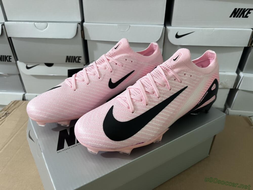 Unisex Nike Air Zoom Mercurial Vapor 16 Elite FG Football Boots - Pink/Black/White