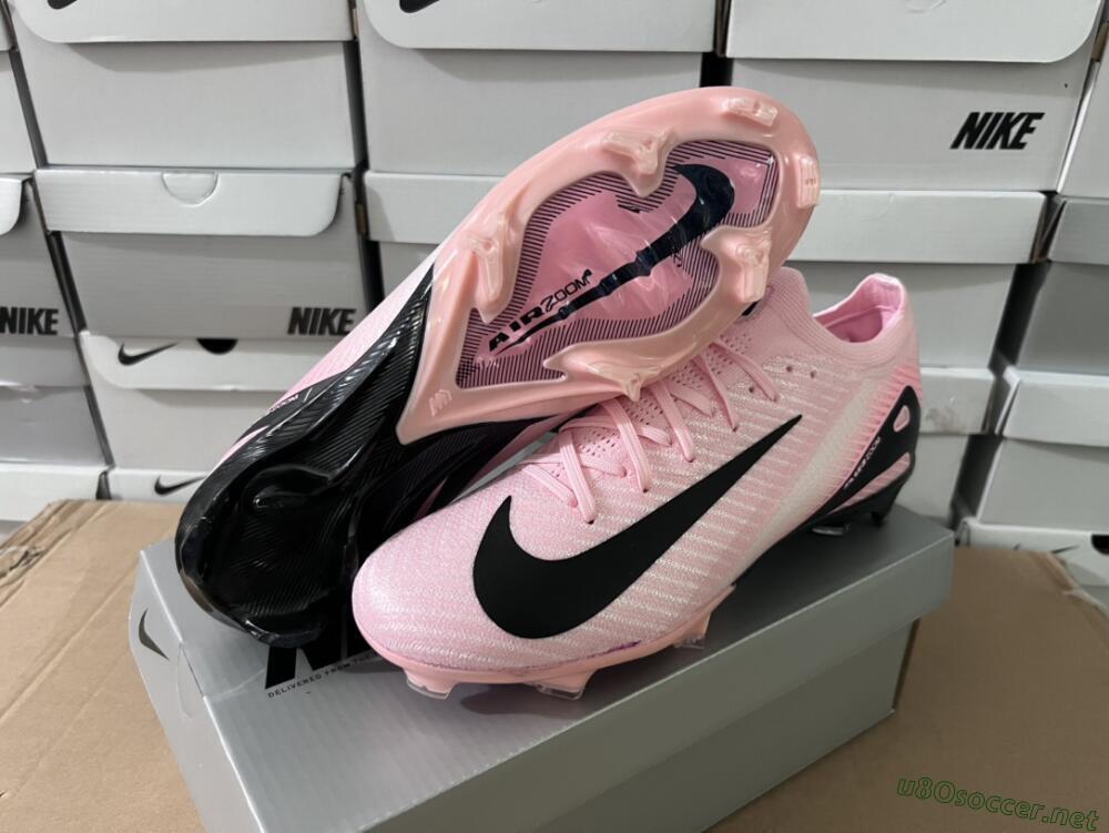 Unisex Nike Air Zoom Mercurial Vapor 16 Elite FG Football Boots - Pink/Black/White