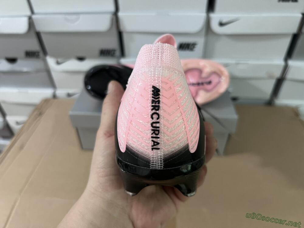 Unisex Nike Air Zoom Mercurial Vapor 16 Elite FG Football Boots - Pink/Black/White
