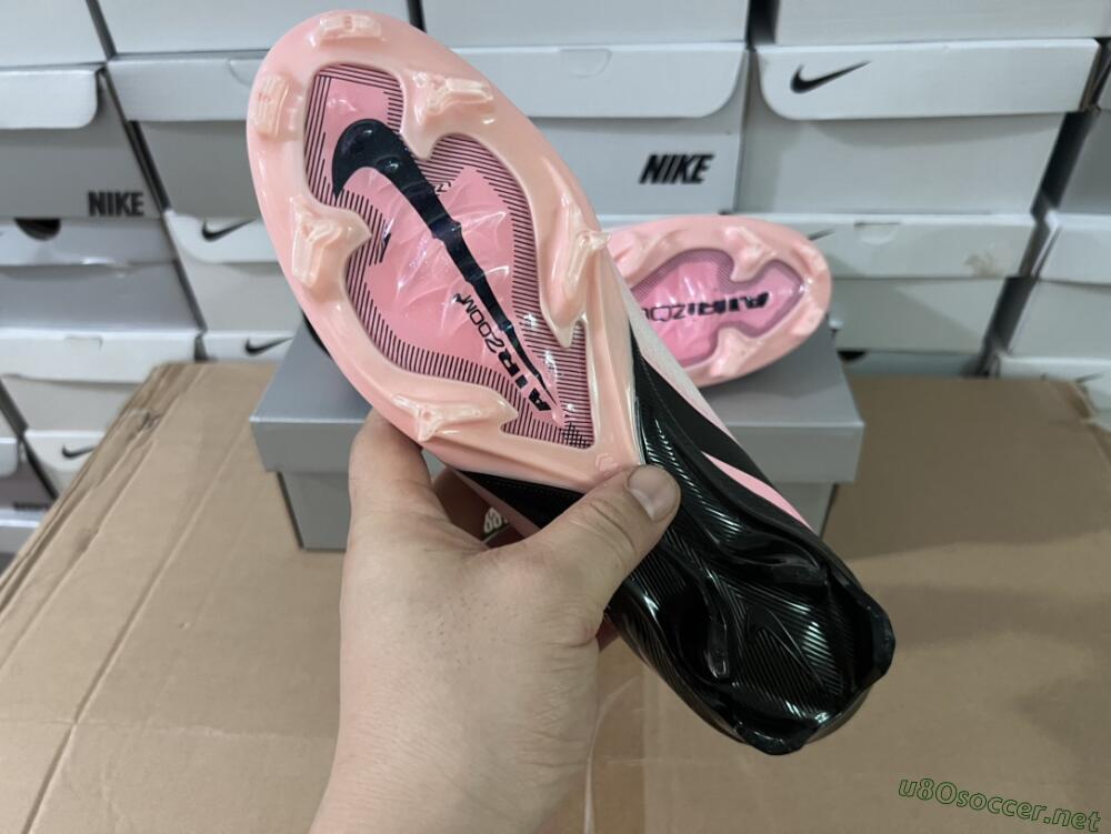 Unisex Nike Air Zoom Mercurial Vapor 16 Elite FG Football Boots - Pink/Black/White