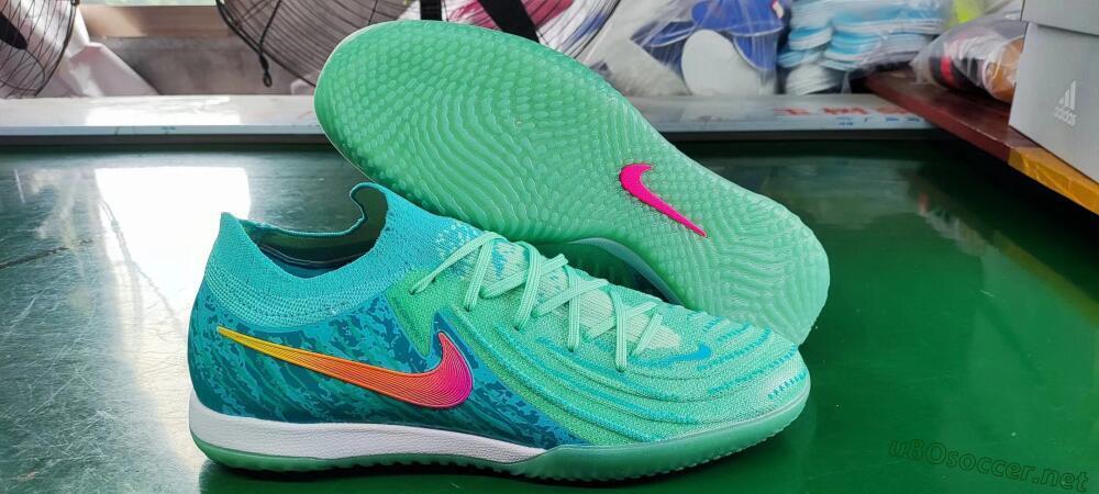 Men's Nike Phantom GX 2 Elite IC Football Shoes - Jade/Pink/Orange