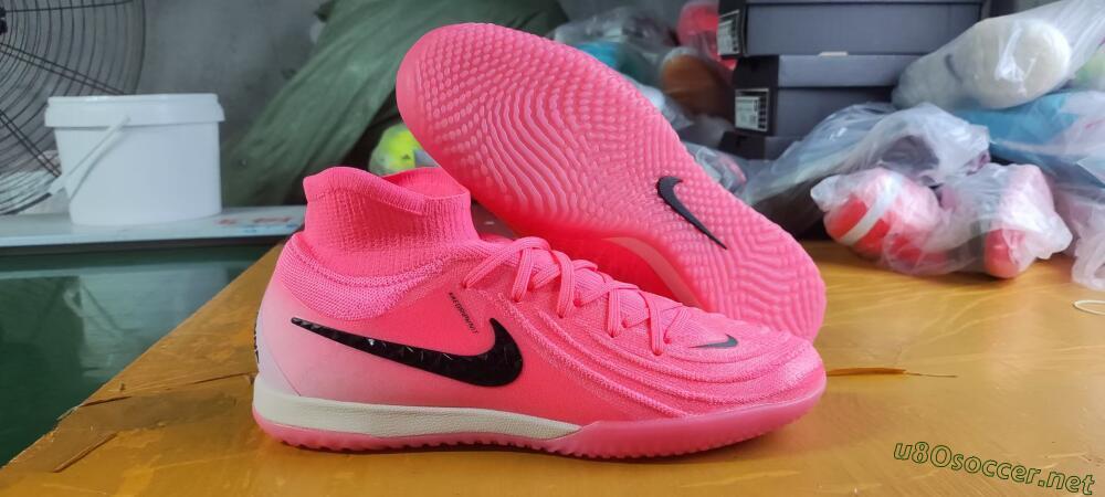 Men's Nike Phantom Luna Elite NU IC Football Shoes - Pink/Black