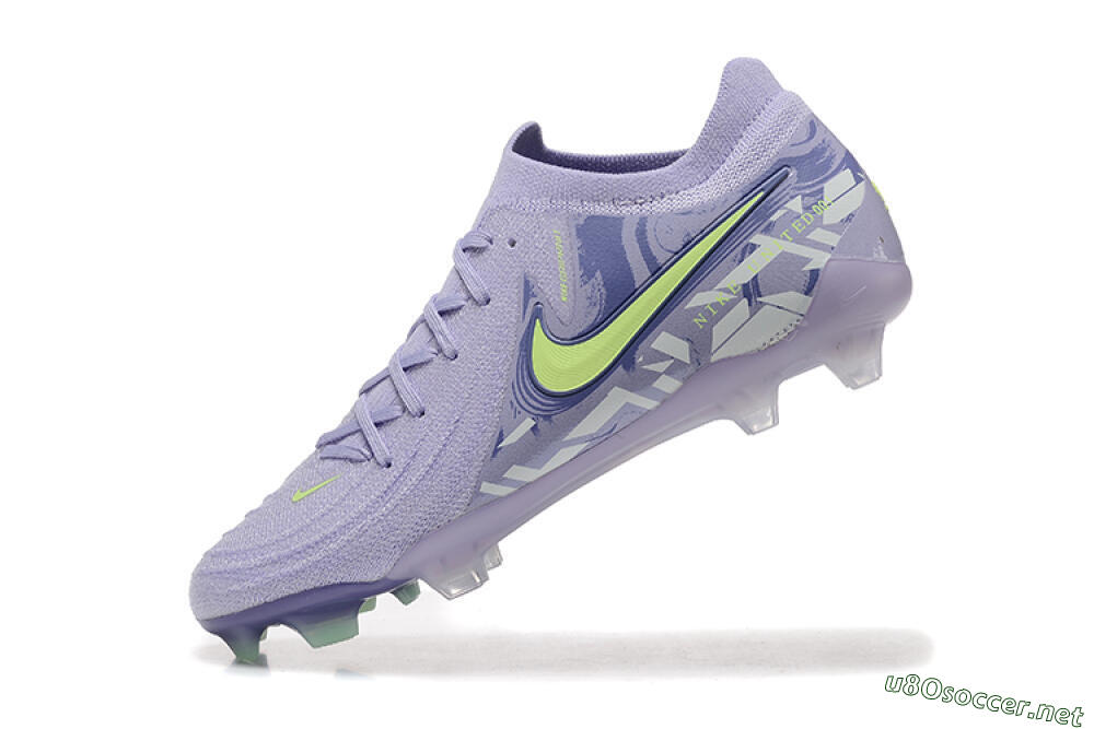 Men's Nike Phantom Luna Elite FG Football Boots - Purple/Yellow/White 8