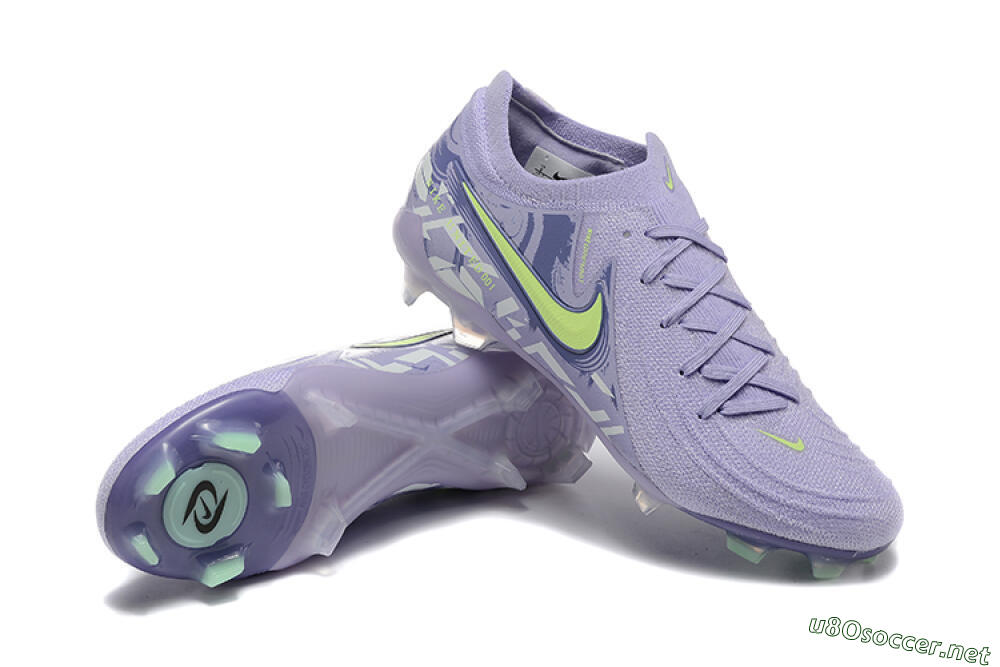Men's Nike Phantom Luna Elite FG Football Boots - Purple/Yellow/White 4