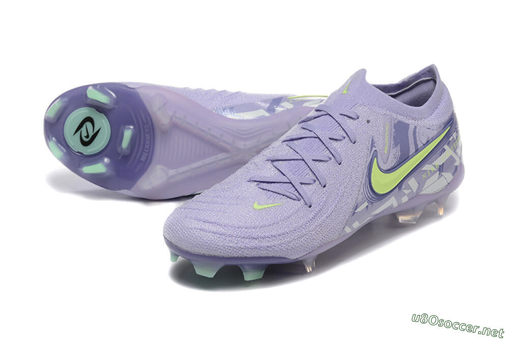Men's Nike Phantom Luna Elite FG Football Boots - Purple/Yellow/White 3