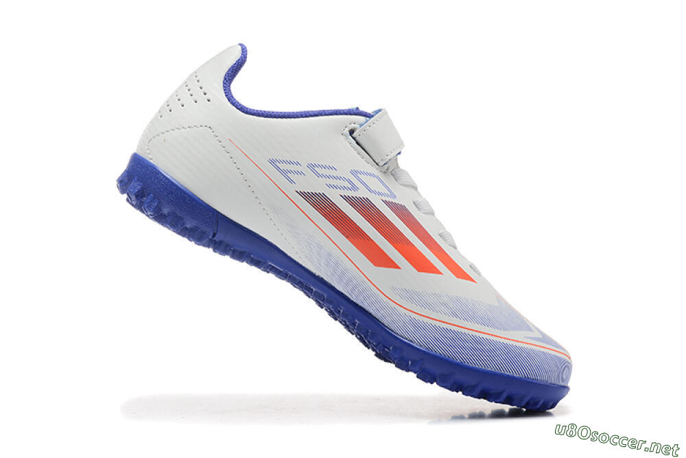 Kids Kids Adidas Predator Elite TF Football Shoes - White/Blue/Red 7