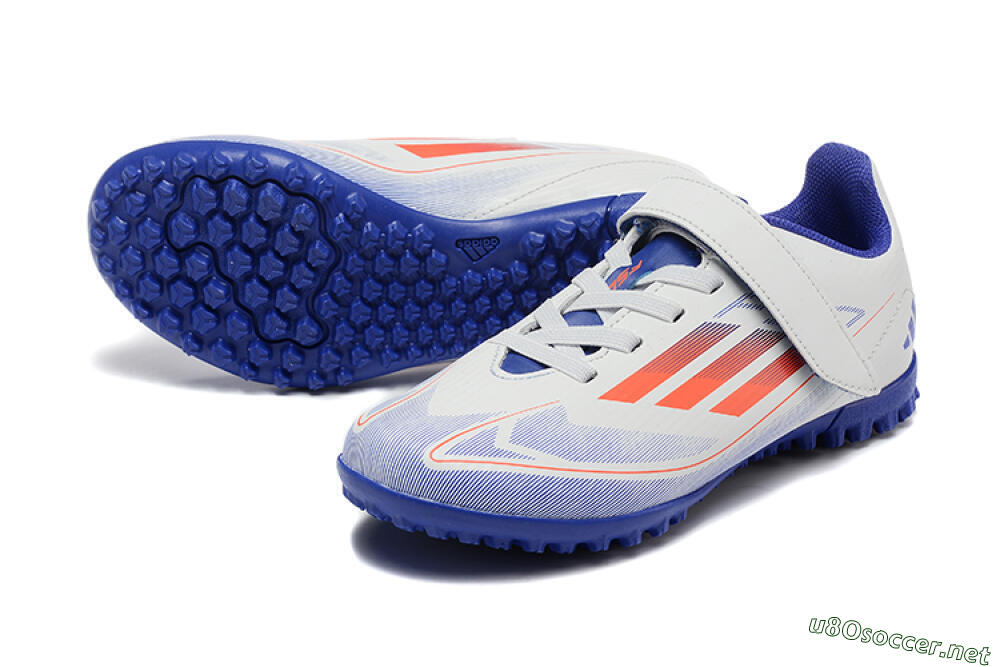 Kids Kids Adidas Predator Elite TF Football Shoes - White/Blue/Red 3