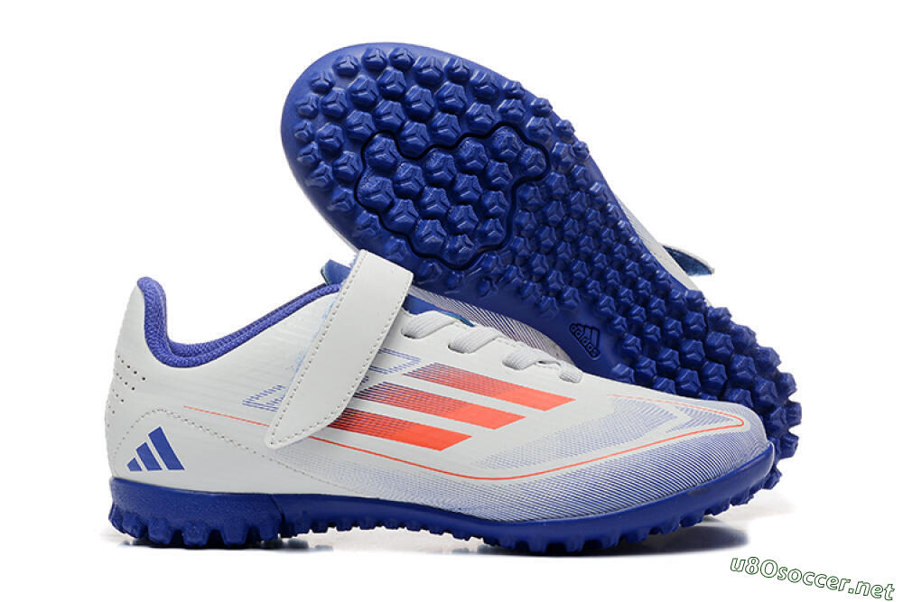 Kids Kids Adidas Predator Elite TF Football Shoes - White/Blue/Red 2