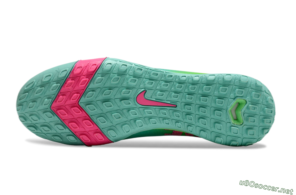 Unisex Nike Air Zoom Mercurial Superfly 10 Elite TF Football Shoes - Jade/Pink/Blue 6