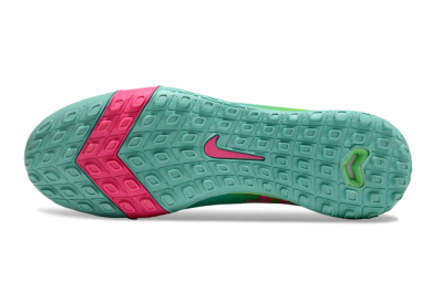 Unisex Nike Air Zoom Mercurial Superfly 10 Elite TF Football Shoes - Jade/Pink/Blue