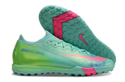 Unisex Nike Air Zoom Mercurial Vapor 16 Elite TF Football Shoes - Jade/Pink/Blue