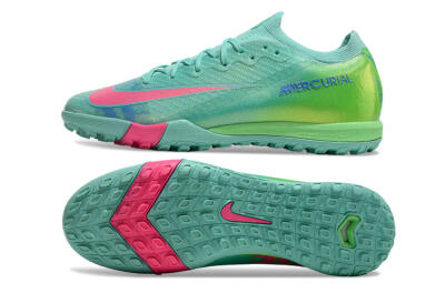 Unisex Nike Air Zoom Mercurial Vapor 16 Elite TF Football Shoes - Jade/Pink/Blue